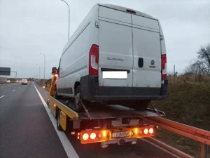 Awaria auta na autostradzie